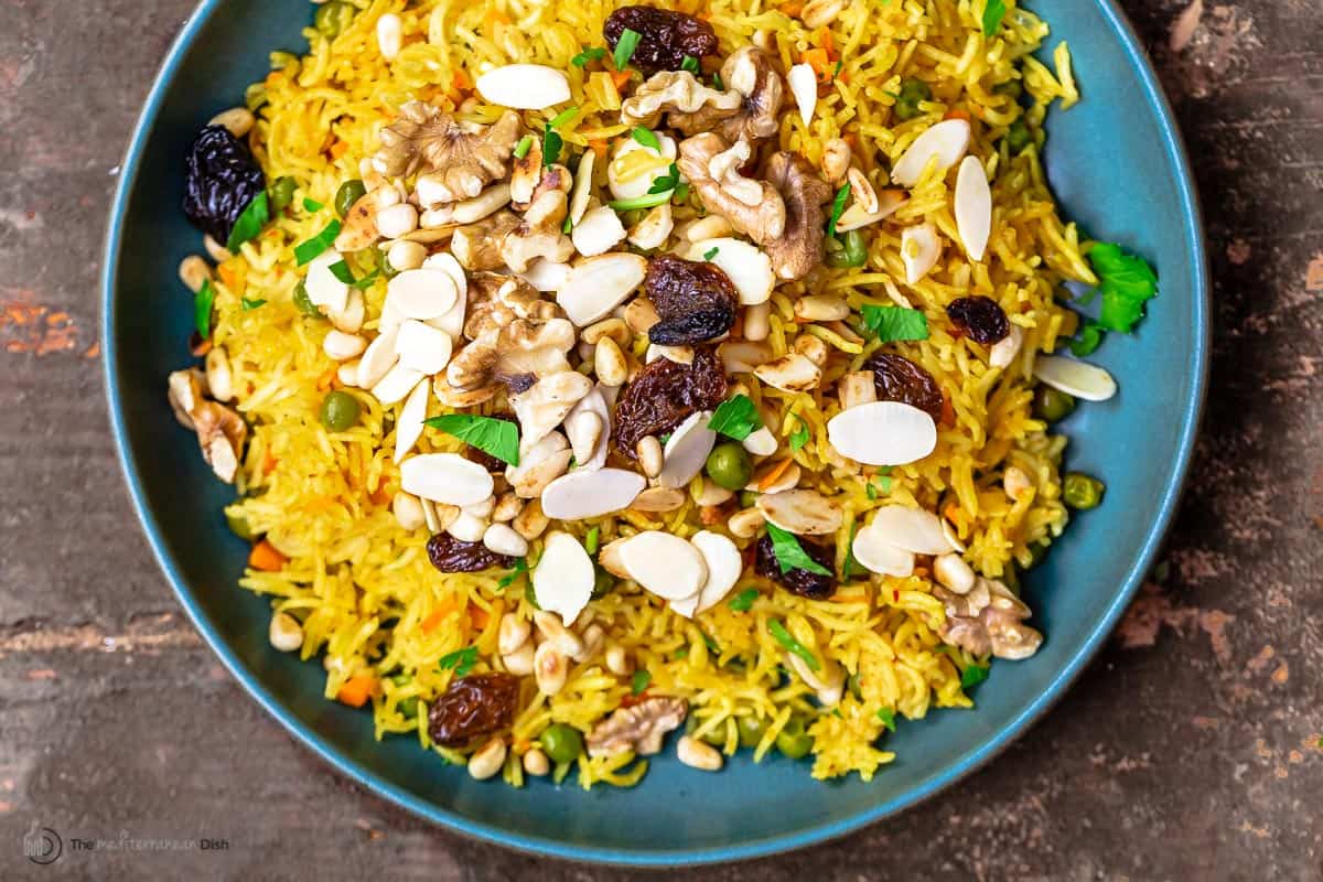 Easy Rice Pilaf with Peas and Carrots The Mediterranean Dish