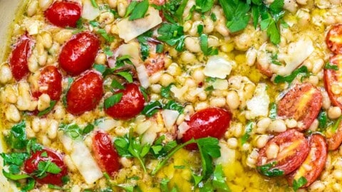 Garlic Parmesan White Beans