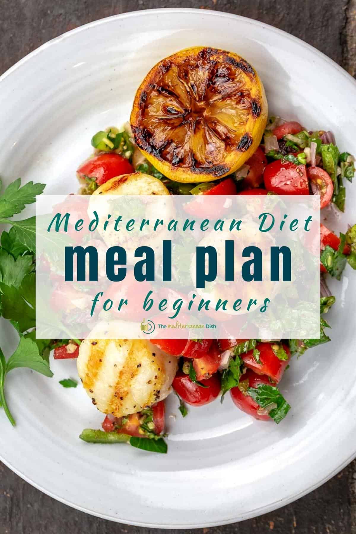 A banner for a Mediterranean diet meal plan