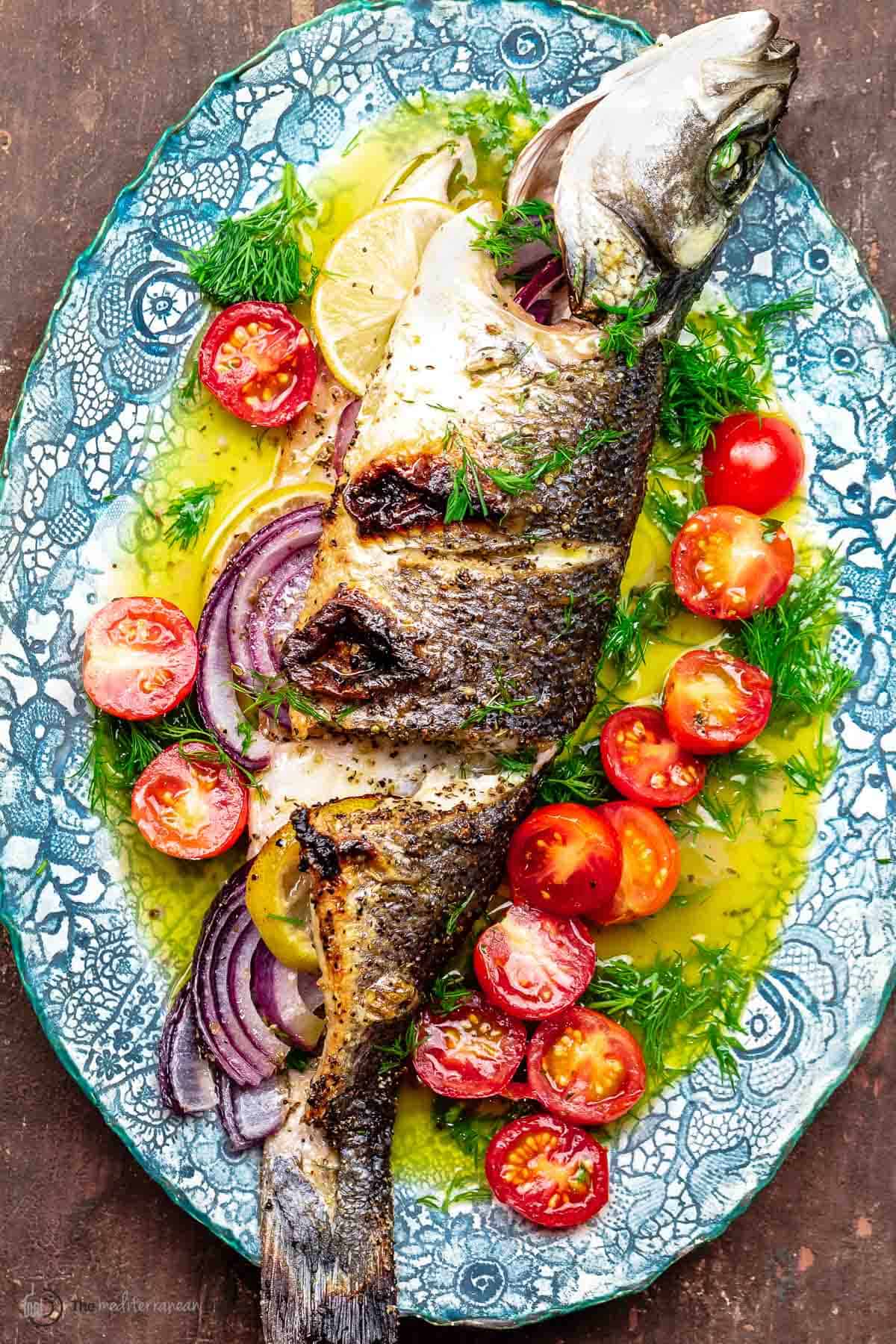 Greek Style Roasted Branzino Recipe Easy Healthy Meal Ideas