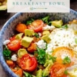 pin image 2 for savory oatmeal bowls