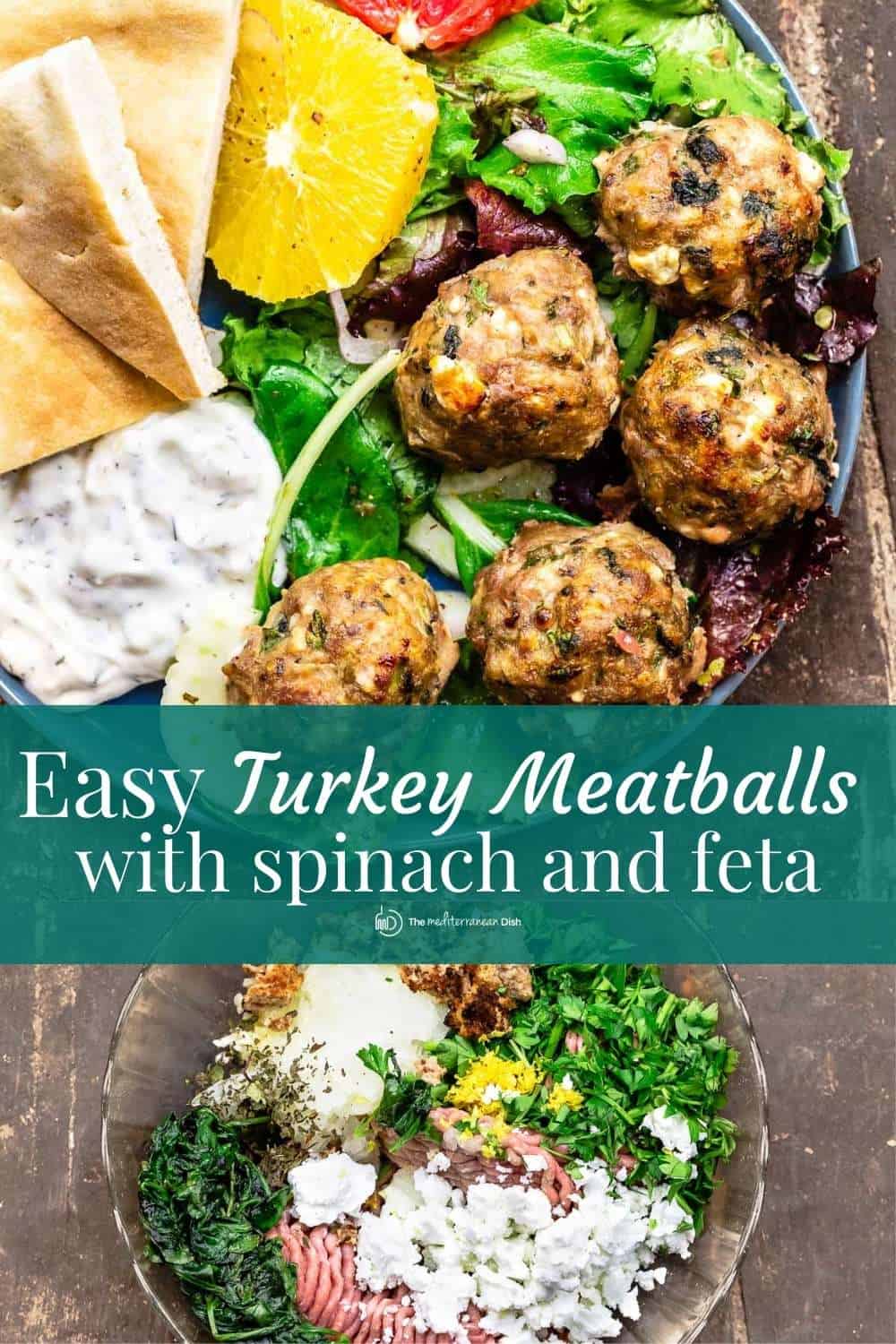 Juiciest Ever Baked Turkey Meatballs The Mediterranean Dish