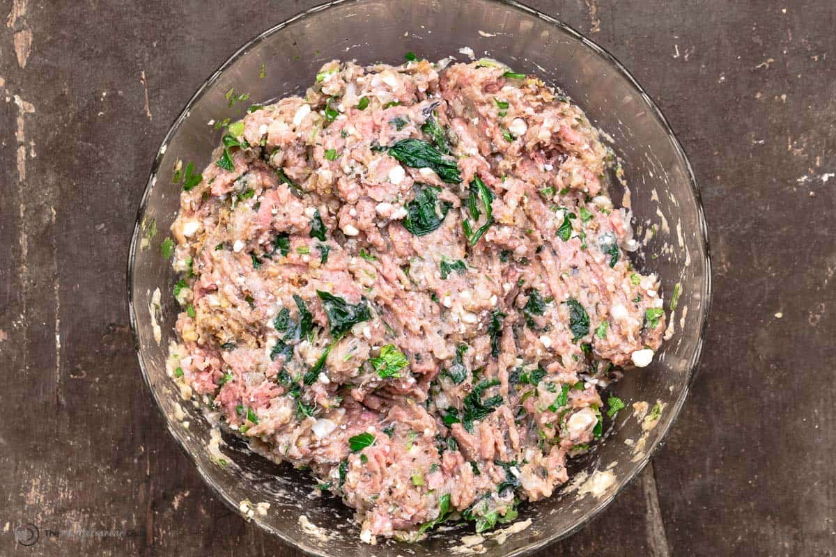 meatball mixture in a bowl