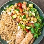 pin image 2 for pinterest for healthy tuna dinner bowls