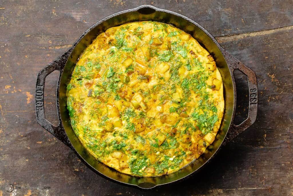 Herby Potato Frittata Recipe (Baked Omelet) The Mediterranean Dish