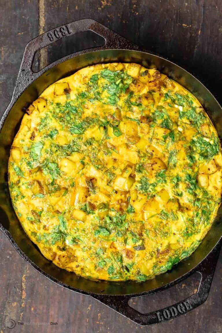 Herby Potato Frittata Recipe (Baked Omelet) The Mediterranean Dish