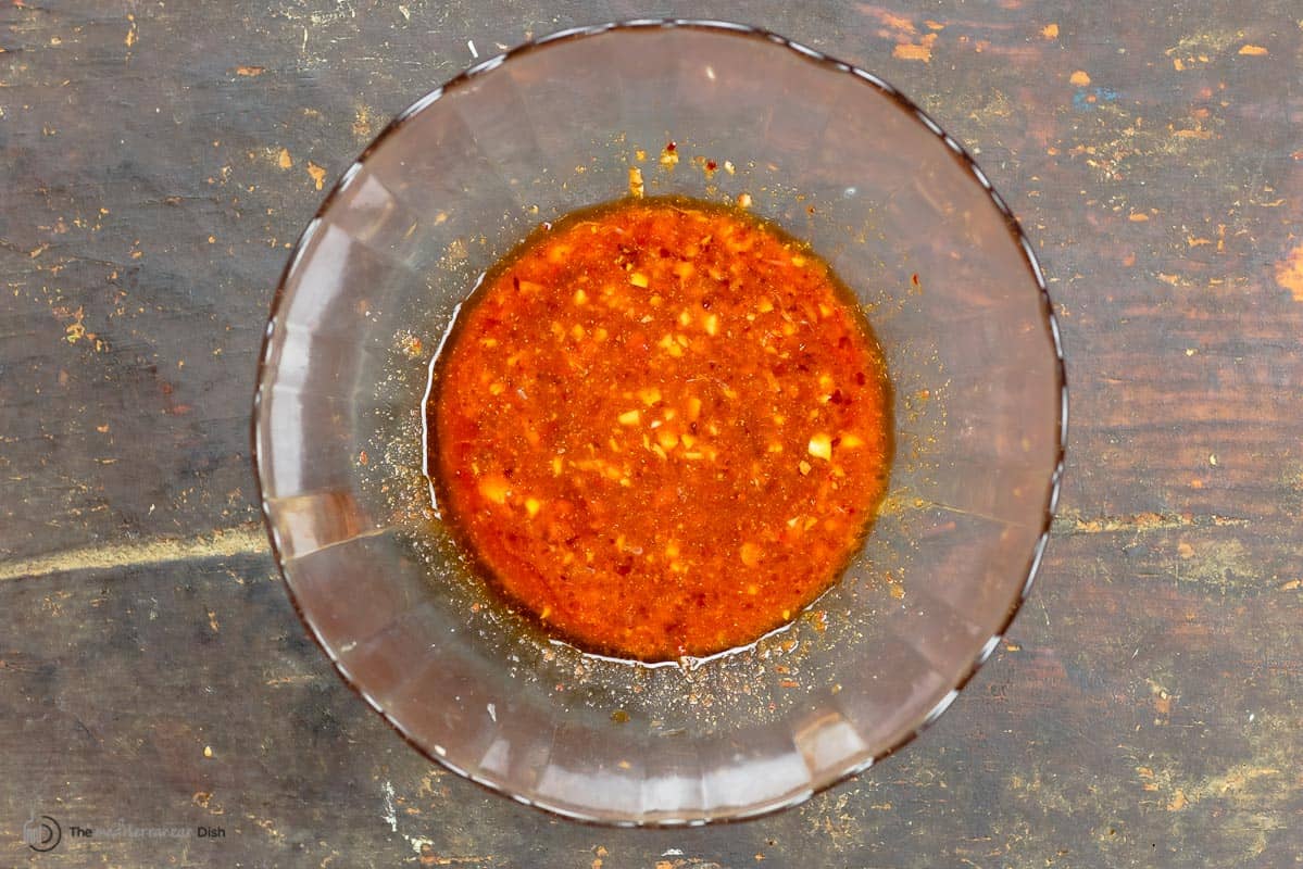 harissa sauce in a bowl