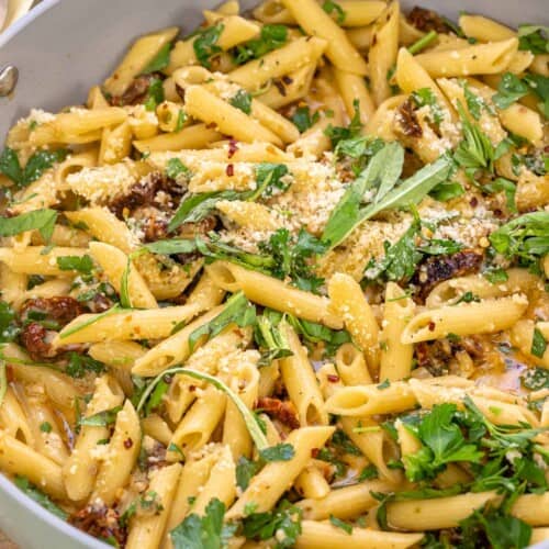 10Minute SunDried Tomato Pasta! The Mediterranean Dish