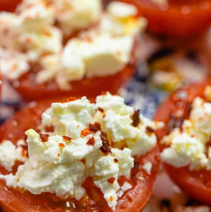 5Minute Tomato Appetizer with Feta The Mediterranean Dish