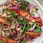 pin image 2 for Turkish white bean salad.