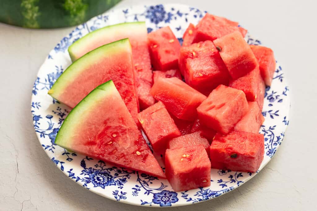 How to Cut a Watermelon Like a Pro (2 Ways!) The Mediterranean Dish