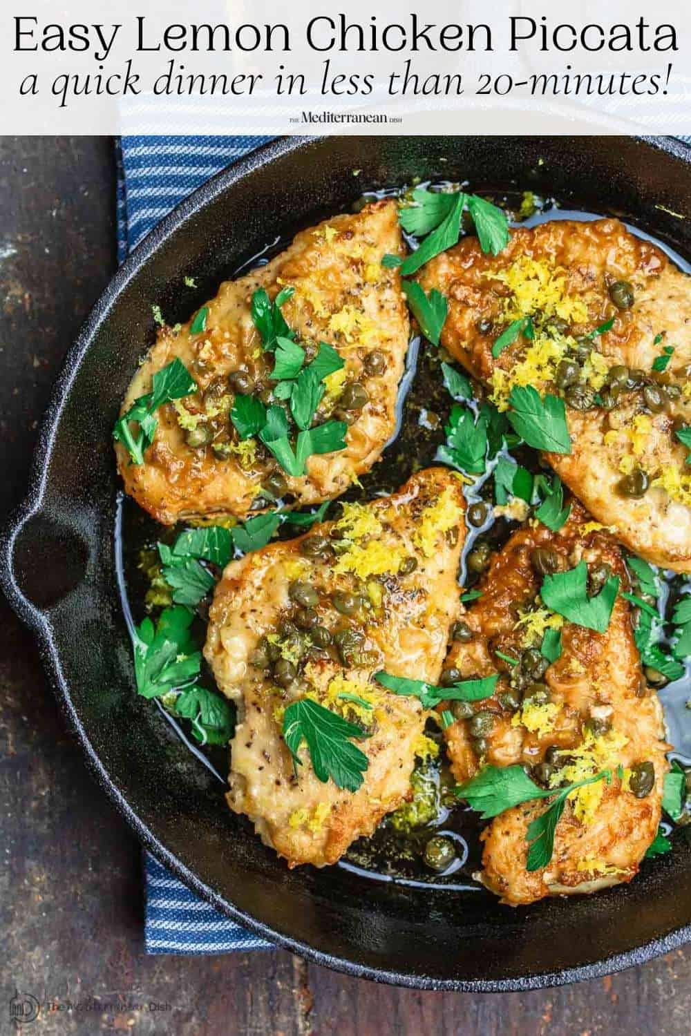 Recette facile de piccata de poulet au citron Il Quadrifoglio Restaurant italien Paris