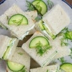 pin image 1 for cucumber sandwich recipe.