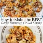 pin image 2 for parmesan garlic shrimp.