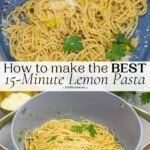 pin image 3 for pasta with lemon sauce.
