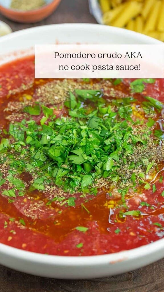Fresh NoCook Tomato Sauce (5 Ingredients) The Mediterranean Dish