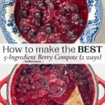pin image 2 for fruit compote recipe.