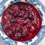 pin image 3 for triple berry compote.