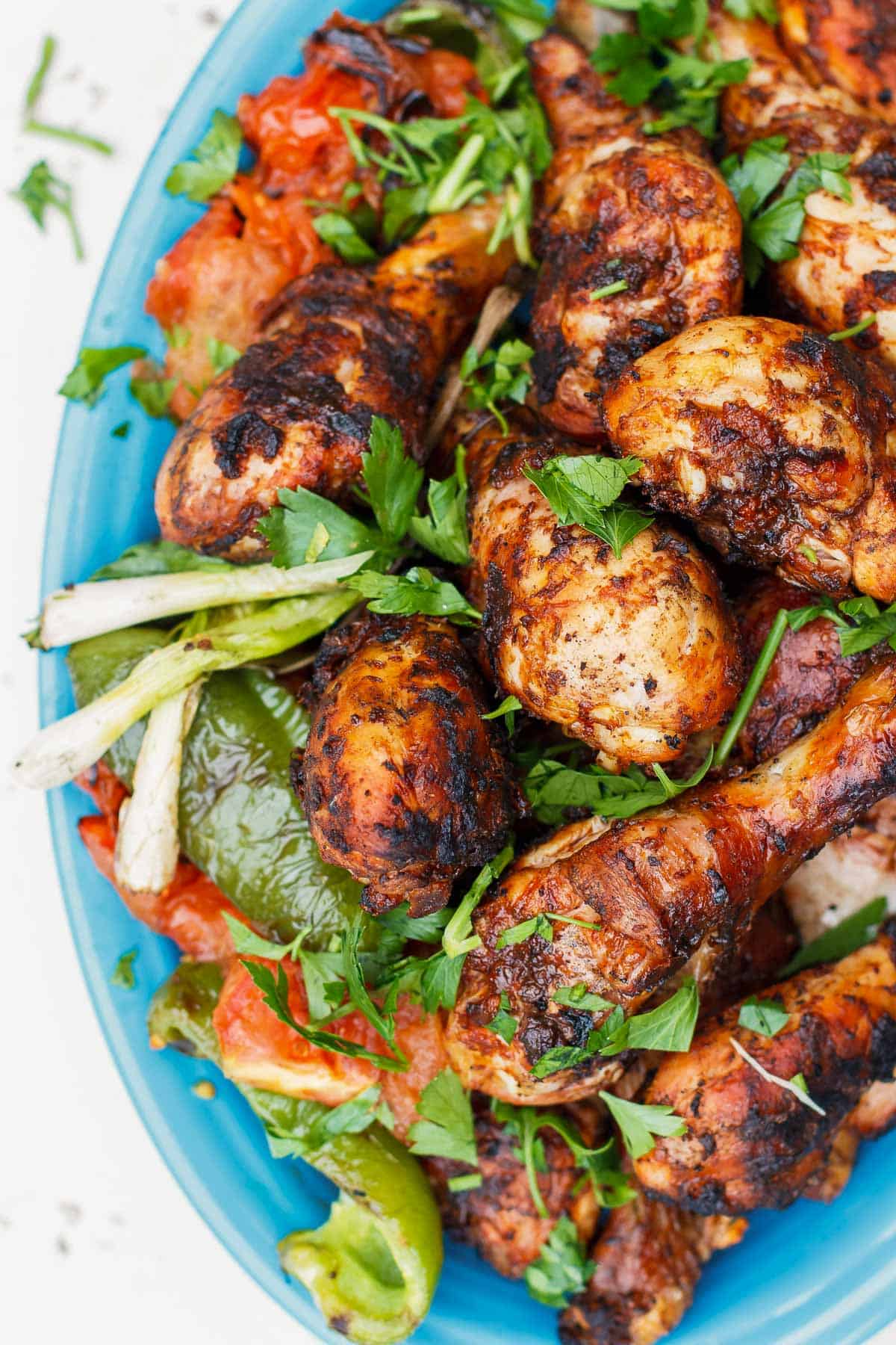 how to grill chicken drumsticks with the best marinade.