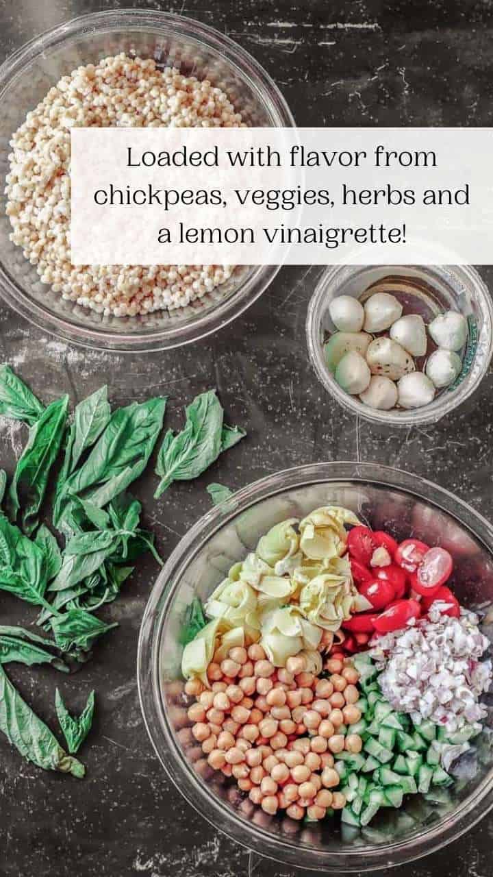 Mediterranean Pearl Couscous Salad - The Mediterranean Dish