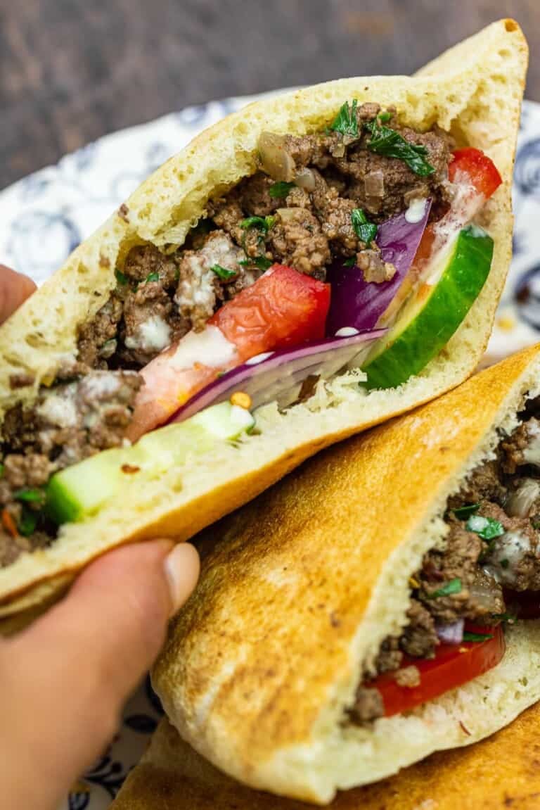 Middle Eastern Ground Beef Pita Sandwich The Mediterranean Dish middle-eastern-ground-beef-pita-sandwich-the-mediterranean-dish