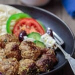 pin image 1 for Greek meatballs (keftedes).