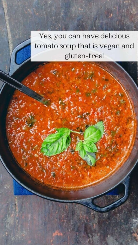 Easy Roasted Tomato Basil Soup (Vegan + GlutenFree) The Mediterranean Dish