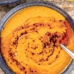 pin image 1 for Turkish red lentil soup.