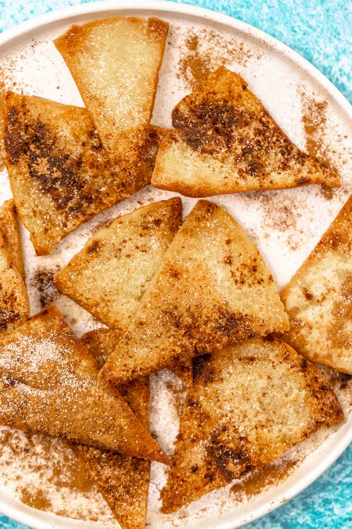 churro chip recipe with cinnamon and sugar.