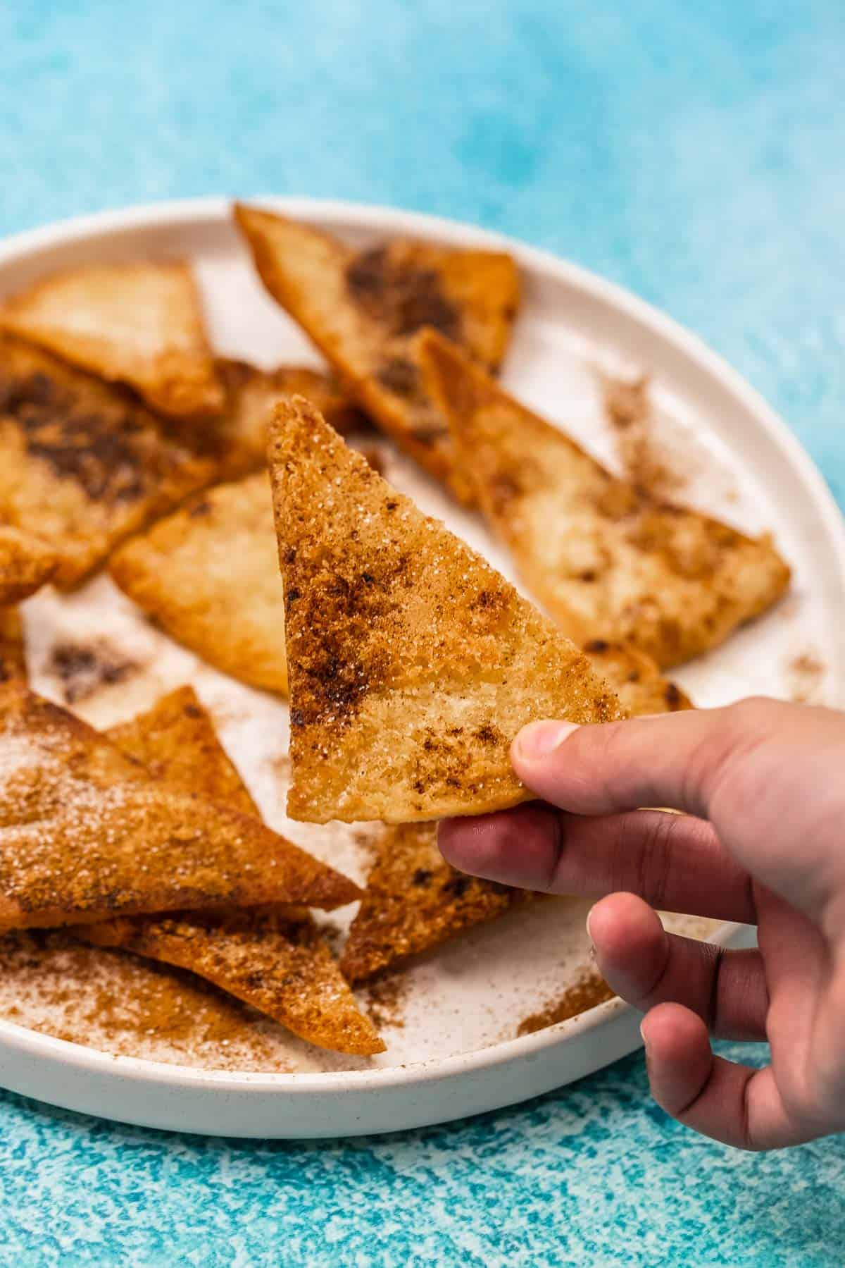 churro chip recipe with pita bread.