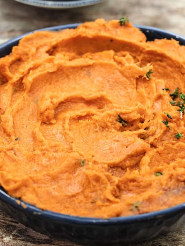 Mashed Sweet Potatoes - The Mediterranean Dish