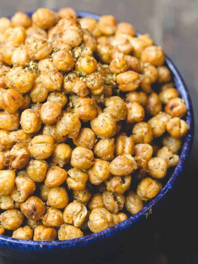 roasted chickpeas web story poster image.