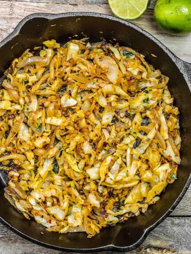 Sautéed Cabbage With Garlic And Lime The Mediterranean Dish