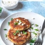 pin image 2 for mashed potato pancakes.