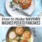 pin image 3 for mashed potato pancakes.