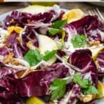 pin image 2 for easy radicchio salad.