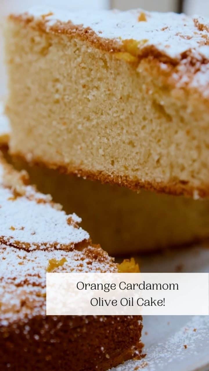Orange Cardamom Olive Oil Cake - The Mediterranean Dish