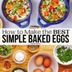 pin image 3 for simple baked eggs.