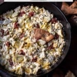 pin image 2 for artichoke dip with feta.