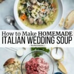 pin image 3 for Italian wedding soup.