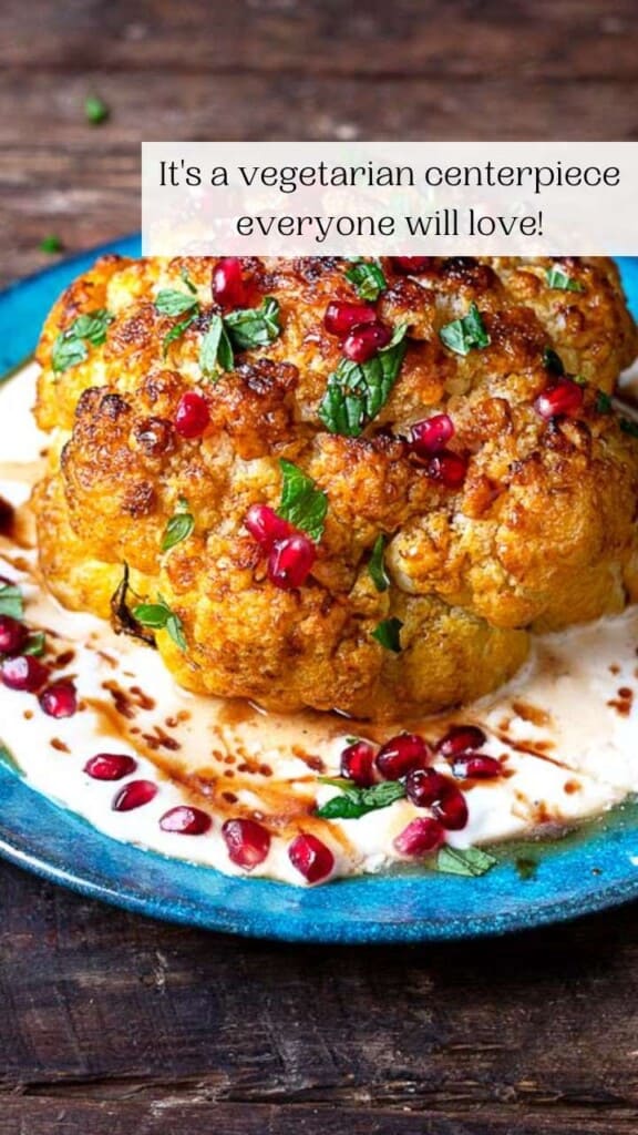 Whole Roasted Cauliflower with Lemony Whipped Feta The Mediterranean Dish