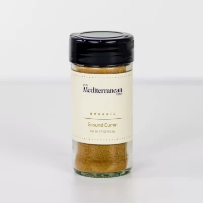 a bottle of cumin from the mediterranean dish.