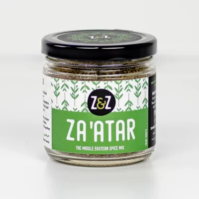 a jar of za'atar spice blen by zandz.