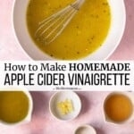 pin image 3 for apple cider vinaigrette.