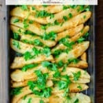 pin image 2 for roasted greek potatoes.