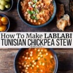 pin image 3 for lablabi tunisian chickpea stew.