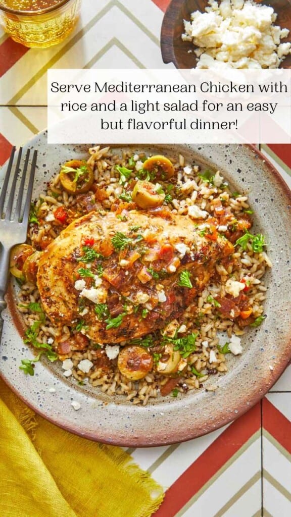 Mediterranean Chicken With Tomatoes And Olives - The Mediterranean Dish