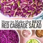 pin image 3 for red cabbage salad.