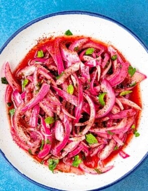 pickled onions in a bowl.