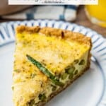 Pin image 3 for asparagus quiche.